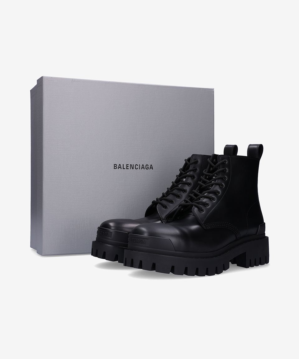 MUSINSA公式 | BALENCIAGA ストライクレースアップブーツ - ブラック