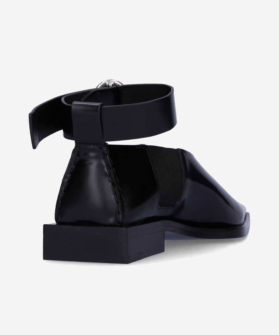 MUSINSA公式 | JIL SANDER レザー ポインテッド フラット シューズ