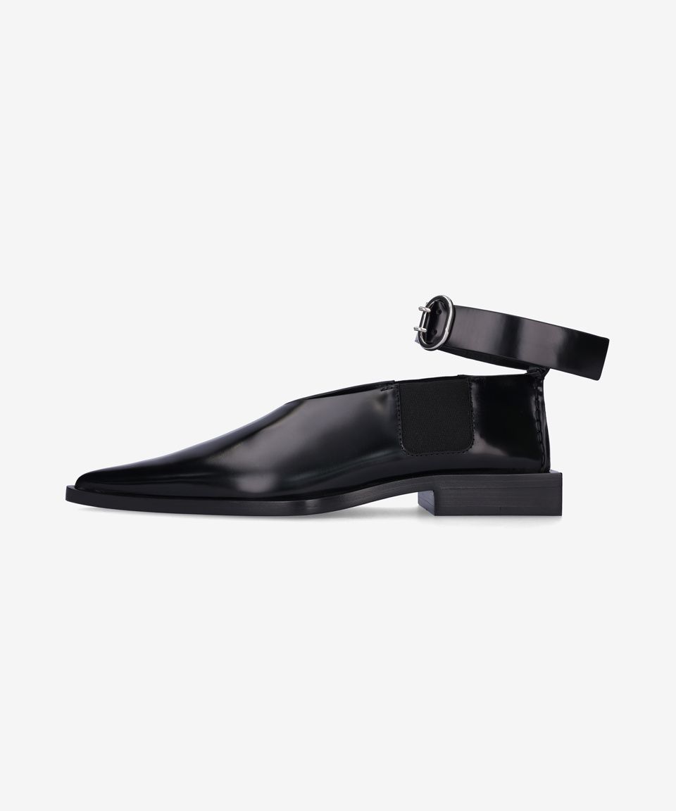 MUSINSA公式 | JIL SANDER レザー ポインテッド フラット シューズ
