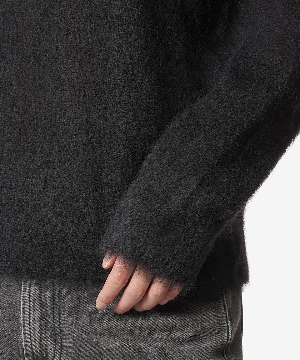 MUSINSA公式 | SAINT LAURENT モヘアニット - ブラック / 759720Y76IH1000