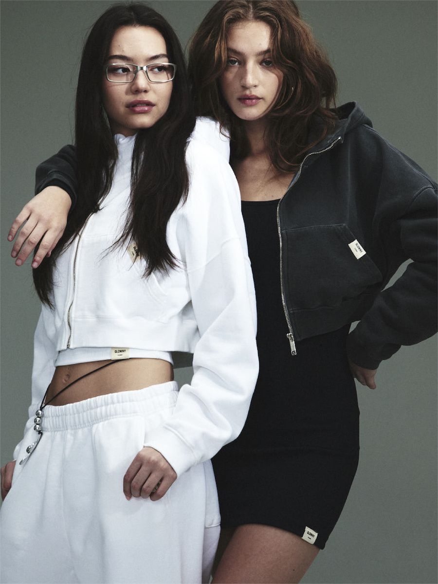 MUSINSA | GLOWNY G CLASSIC WASHED CROP ZIP UP (CHARCOAL)