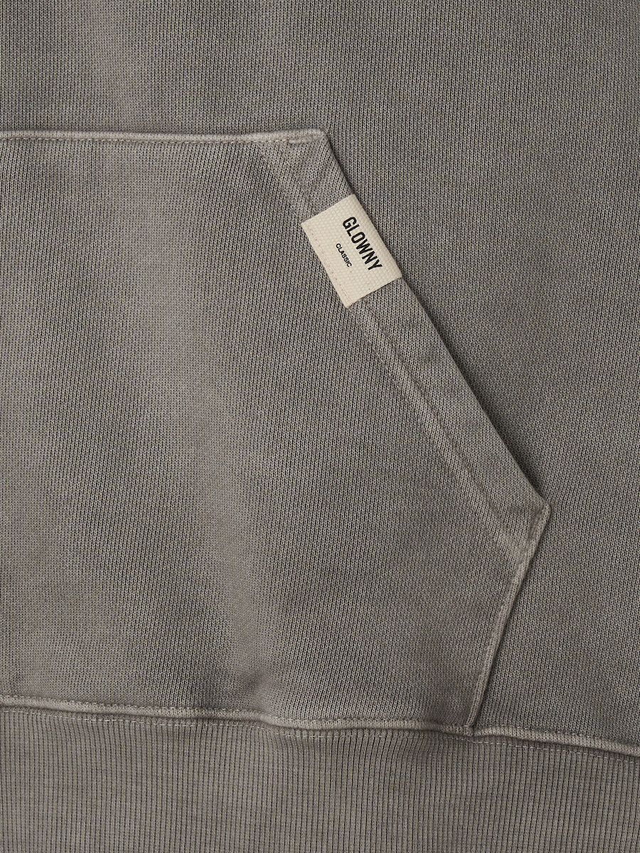 MUSINSA | GLOWNY G CLASSIC WASHED BOXY ZIP UP (GRAY)