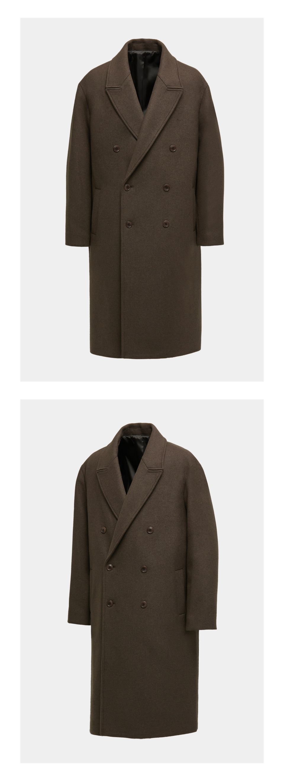 「美品」COOR MTR Overfit Double Long Coat MUSINSA | COOR MTR Overfit Double Long Coat (Melange Brown)