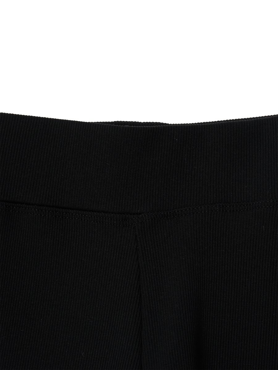 MUSINSA | GLOWNY G CLASSIC RIB SHORTS (BLACK)