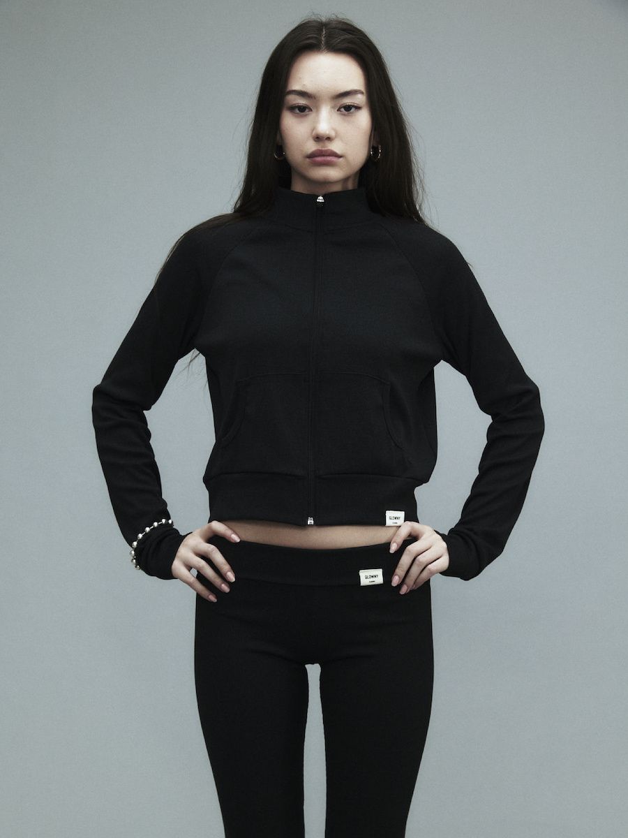 トップス glowny CLASSIC RIB TRACK ZIP-UP MUSINSA | GLOWNY G CLASSIC RIB TRACK ZIP-UP (BLACK)