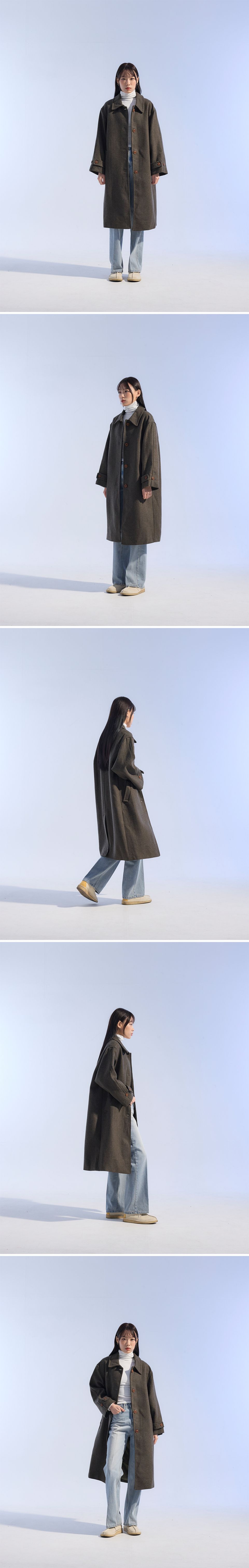 MUSINSA公式 | MOAA ウールボカシバルマカンコート (カーキブラウン)