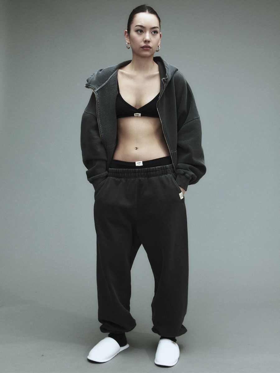 MUSINSA | GLOWNY G CLASSIC WASHED BOXY ZIP UP (CHARCOAL)