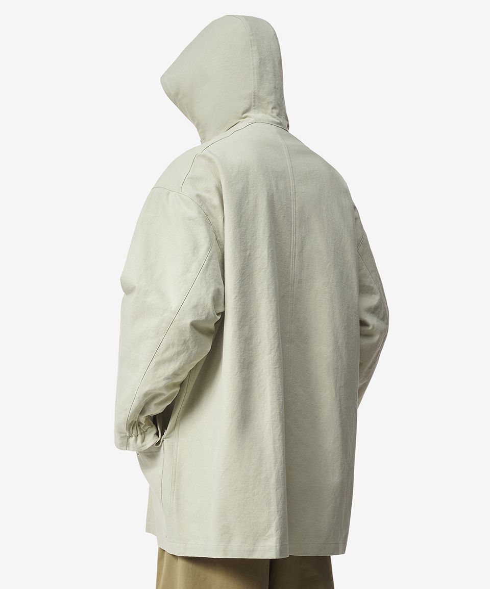 MUSINSA | AURALEE Washed Heavy Canvas Liner Coat - Ivory