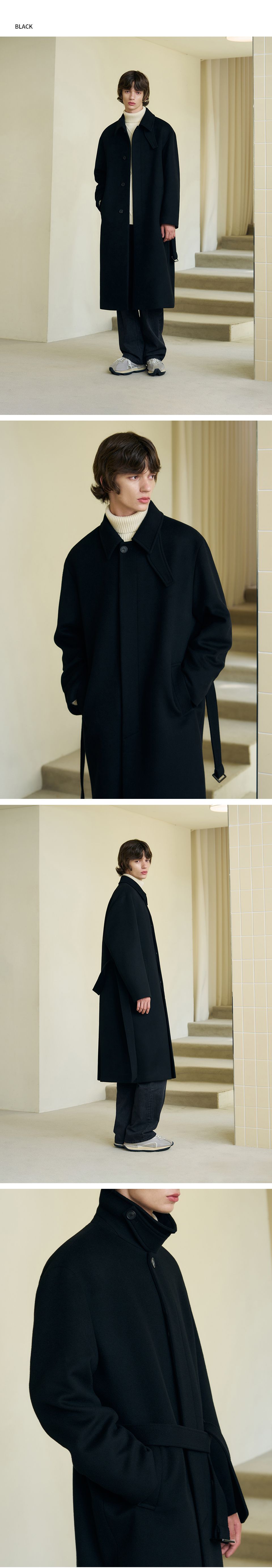 MUSINSA公式 | DRAW FIT プレミアピュアカシミヤバルマカンコート [モカ]