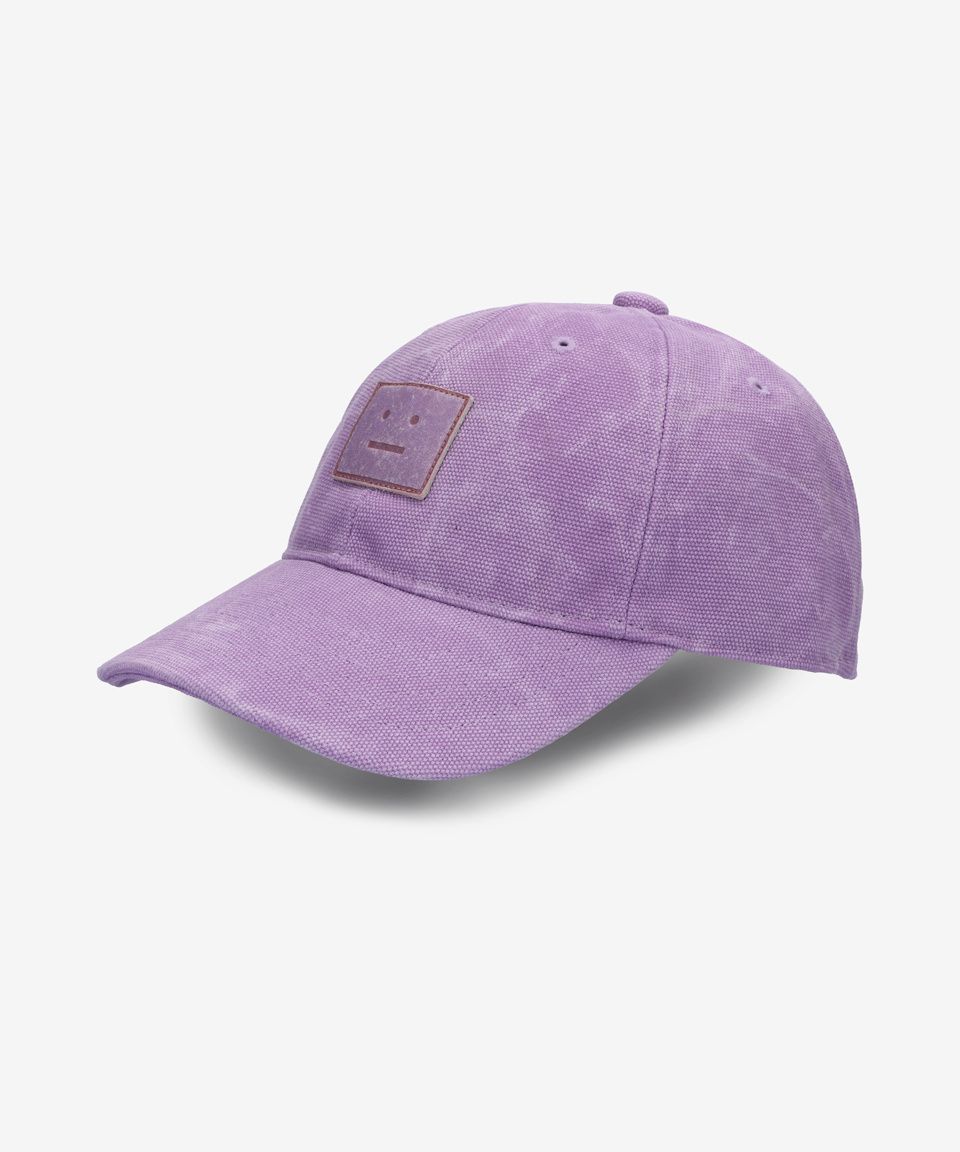【新品】Acne Studios フェード フェイスパッチ キャップ パープル MUSINSA | ACNE STUDIOS Public Face Logo Patch Ball Cap - Purple