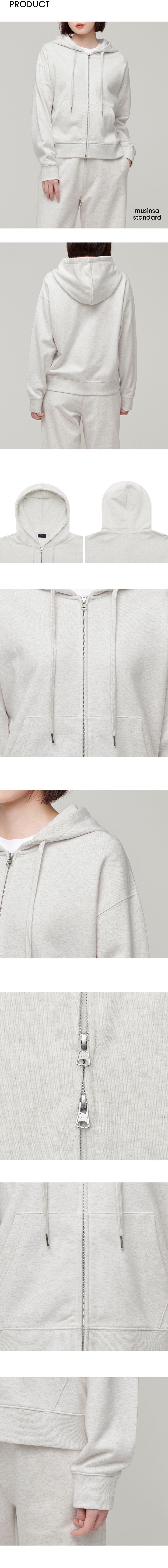 MUSINSA | MUSINSA STANDARD WOMAN WOMENS ZIP-UP HOODIE_OATMEAL