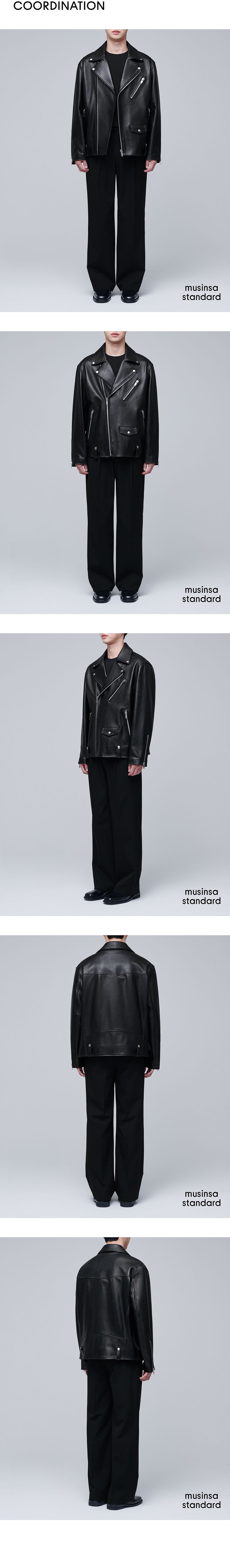 MUSINSA | MUSINSA STANDARD LAMBSKIN OVERSIZED MOTORCYCLE JACKET_BLACK