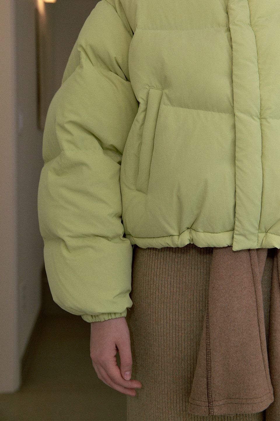 MUSINSA公式 | SINOON PUFFER DOWN JACKET (GREEN)