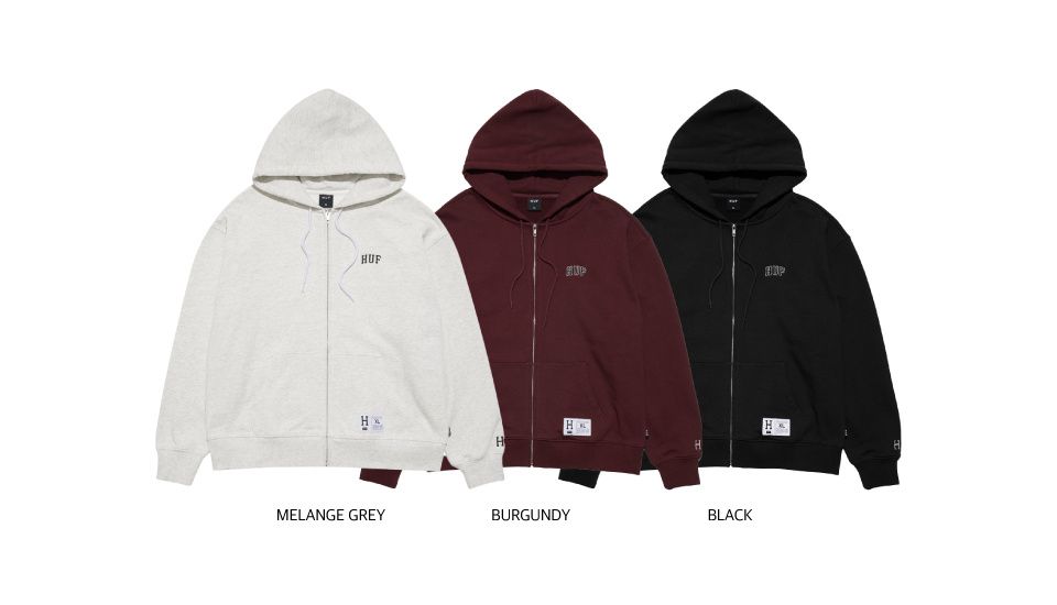 ★HUF★HUF ARCH LOGO HOODIE ZIP UP★ MUSINSA | HUF HUF ARCH LOGO HOODIE ZIP UP [BLACK]