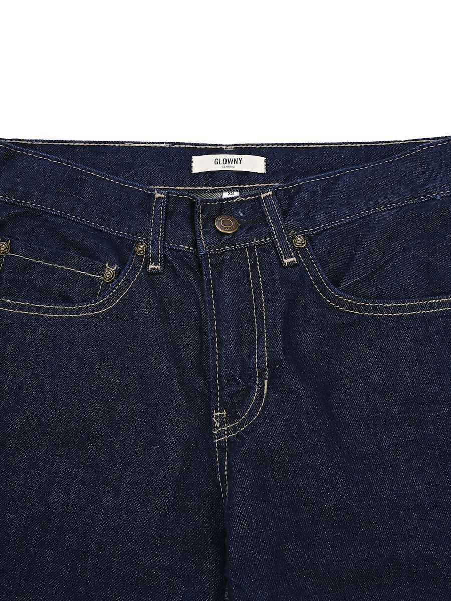 MUSINSA公式 | GLOWNY 901 LOW-RISE WIDE LEG JEANS (DEEP BLUE)