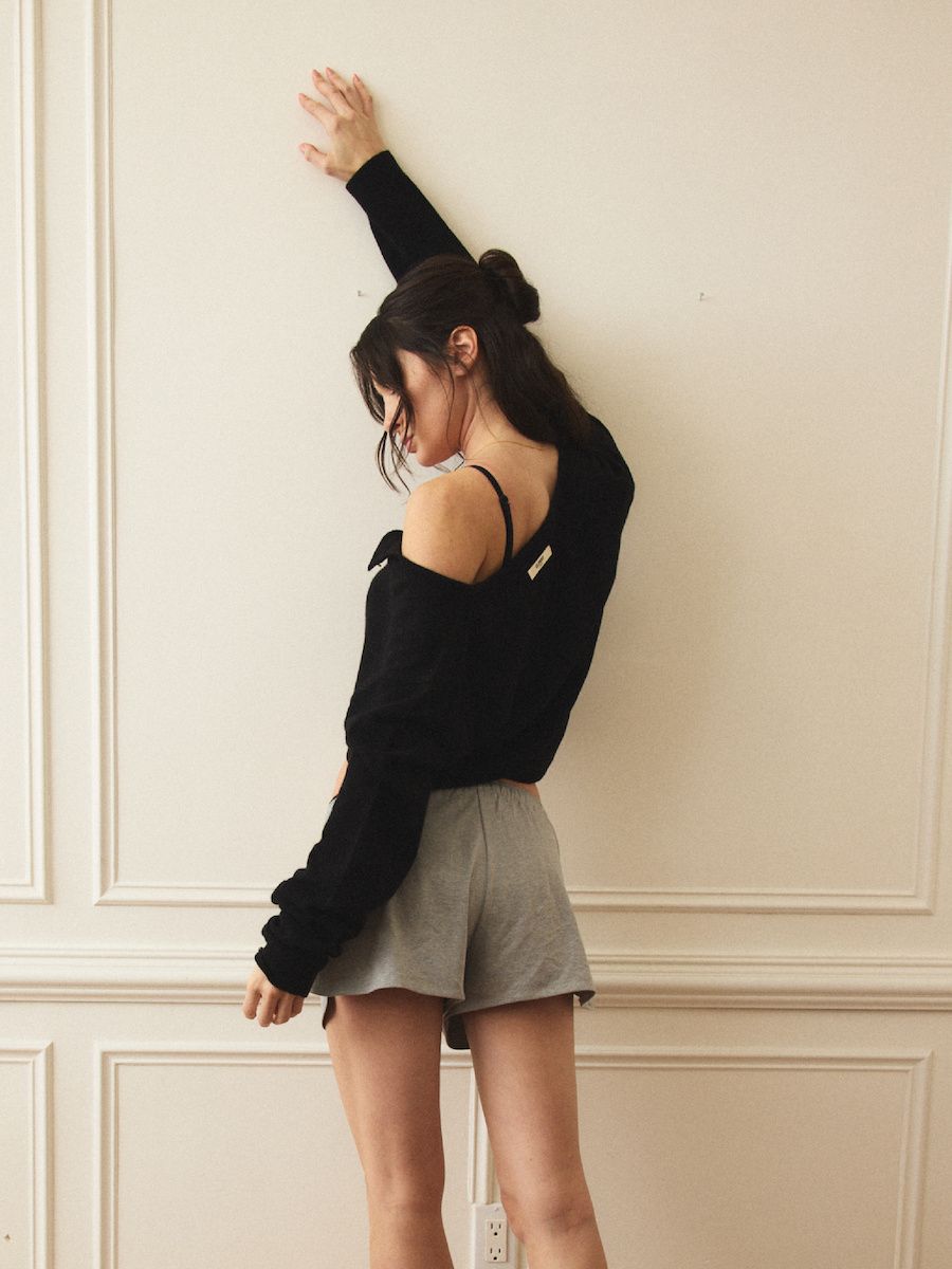 MUSINSA | GLOWNY G CLASSIC STANDARD FIT CARDIGAN (BLACK)