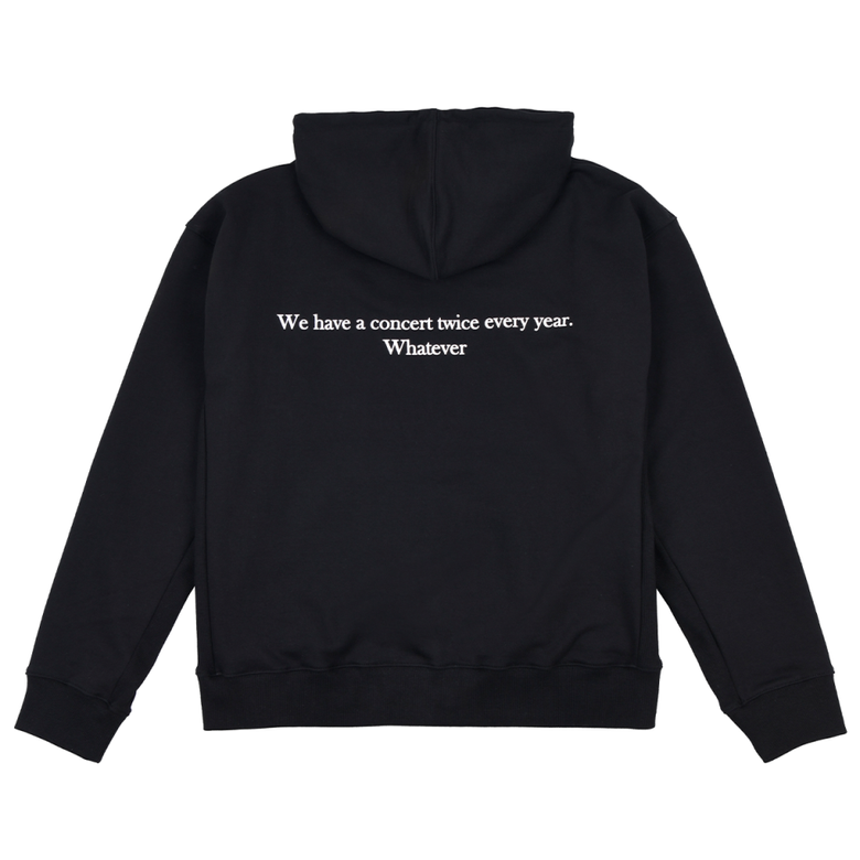 MUSINSA公式 | JOEGUSH Big Font Rockstar Hoodie Zip-up (Black)