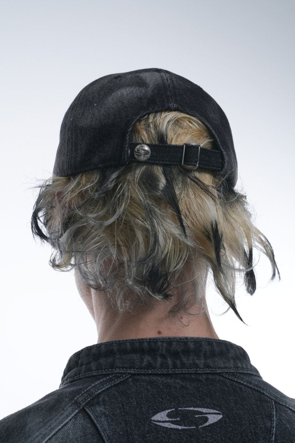 MUSINSA | GRAILZ DENIM OVAL LOGO CAP [BLACK]