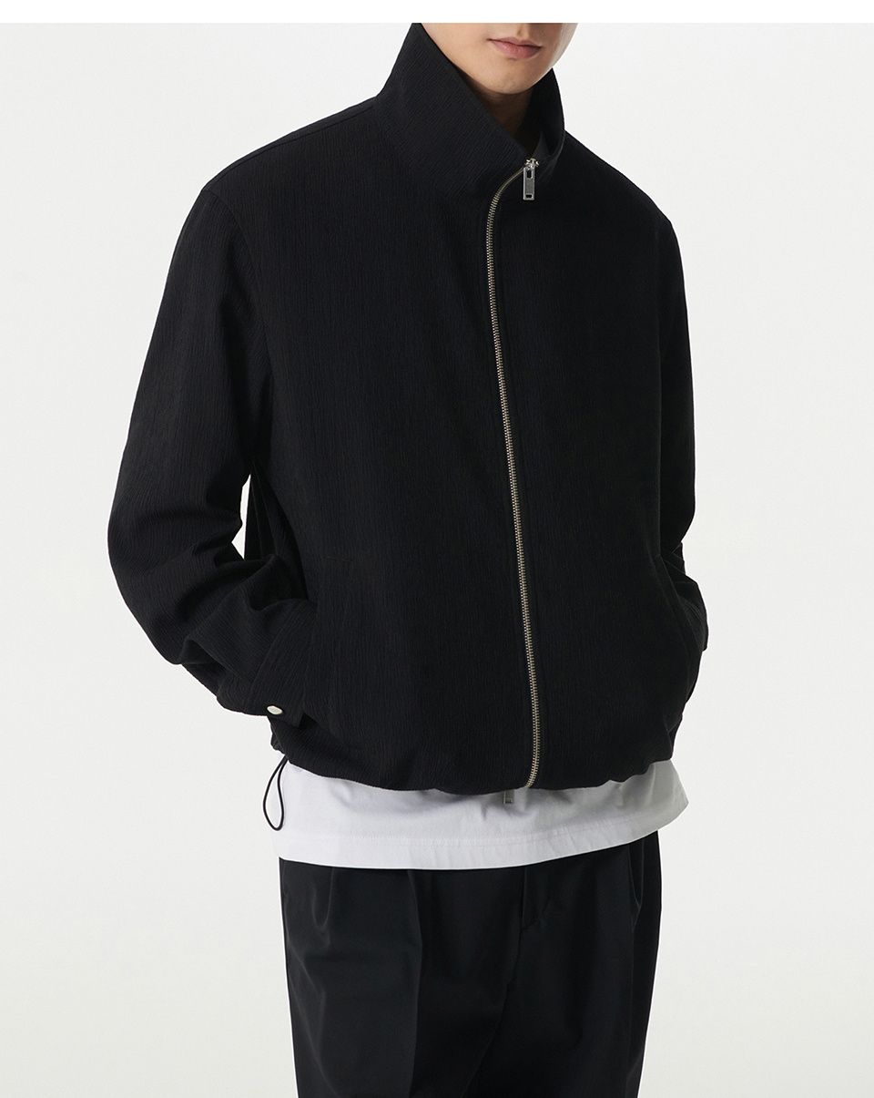 MUSINSA公式 | MUSINSA STANDARD Crinkle high neck blouson jacket