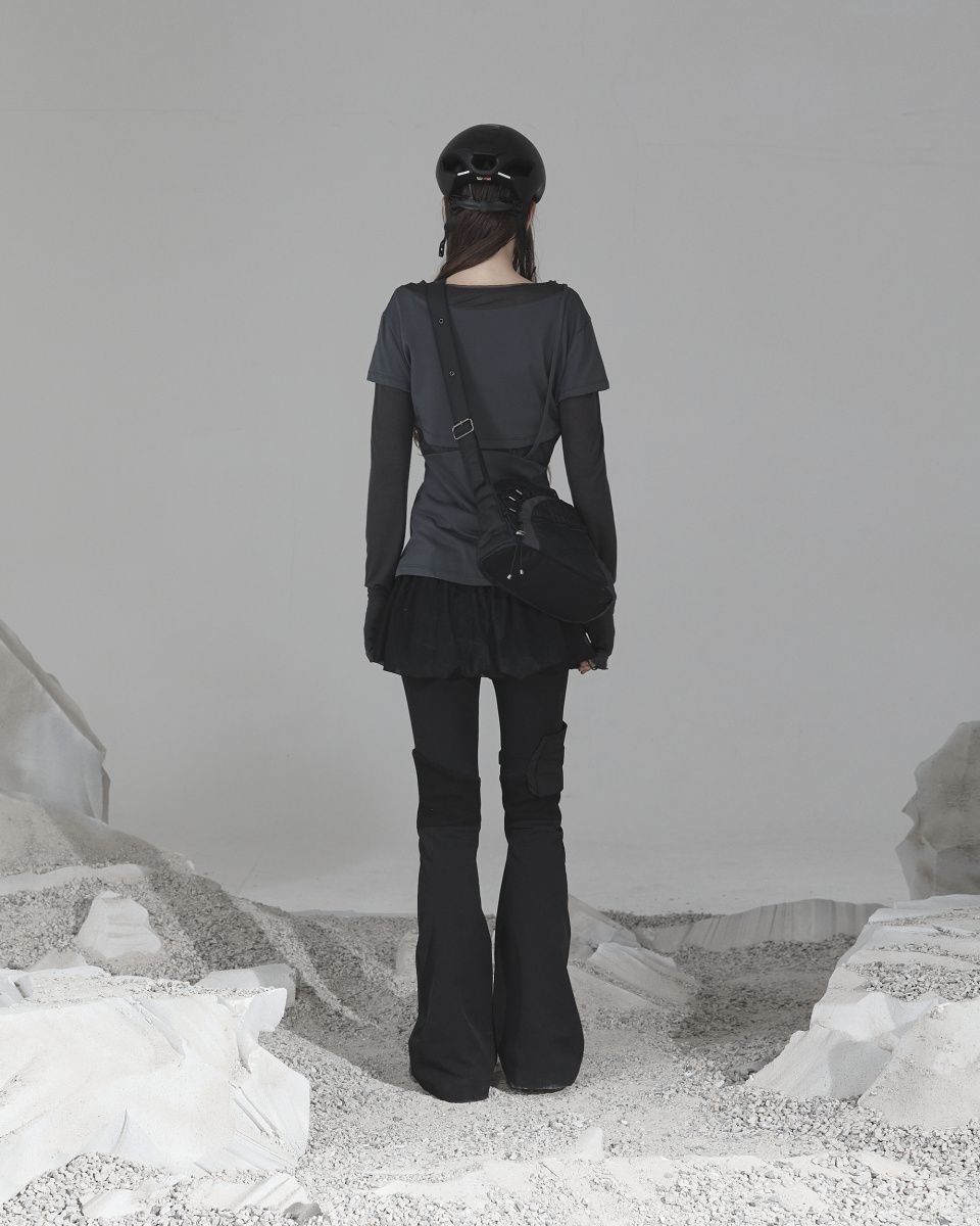 トップス ojos Layered Shoulder Strap MUSINSA公式 | OJOS Layered Shoulder Strap Long Sleeves